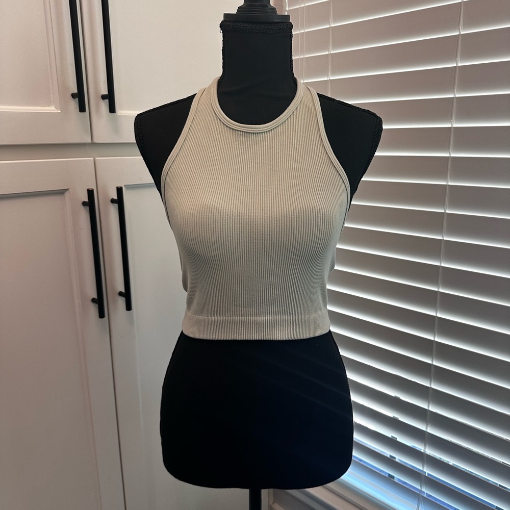 Zenana stone colored, racer back tank top. Size L/XL. Never worn.